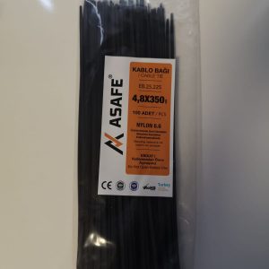 ASAFE 4,8x350 Plastik Kablo Bağı (100 Ad)
