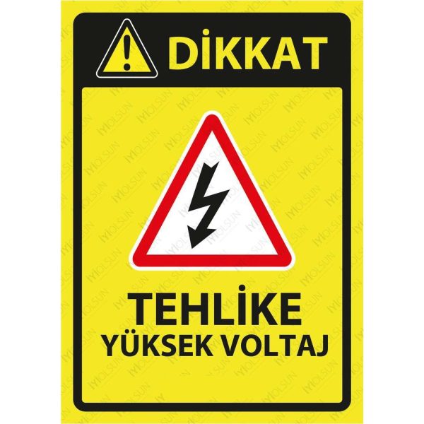 DEKOTA - Tehlike Yüksek Voltaj Levhası